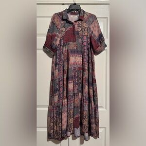 Floral Patchwork Maxi Dress